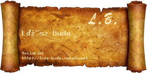 Lősz Buda névjegykártya